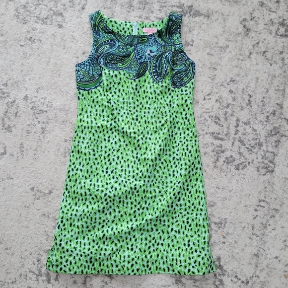 Lilly Pulitzer jaguar "Stephanie" shift dress in master of the house print - Picture 1 of 10